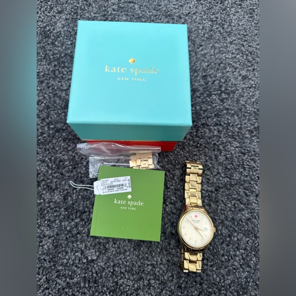 kate spade Seaport Watch Gold Tone Mother of Pearl Dial - Picture 2 of 4